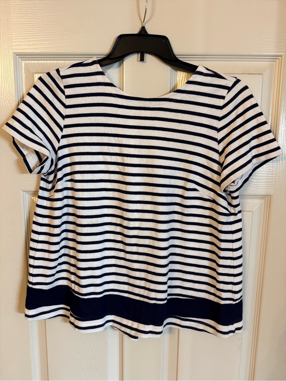 1901 Navy & White Striped Short Sleeve Tee